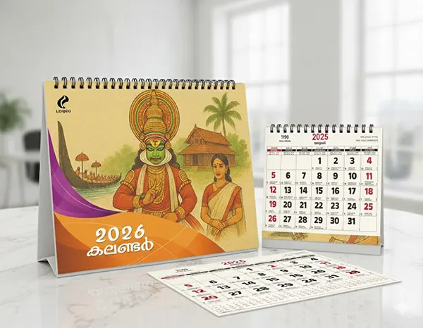2026 Table Calendar with writing pad
